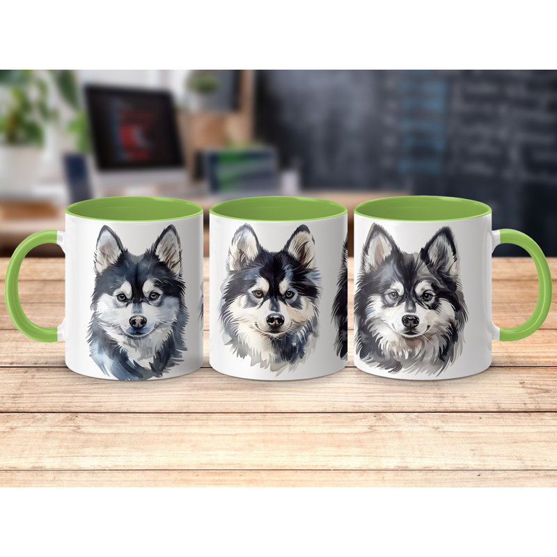 Mug, 3, Light Green