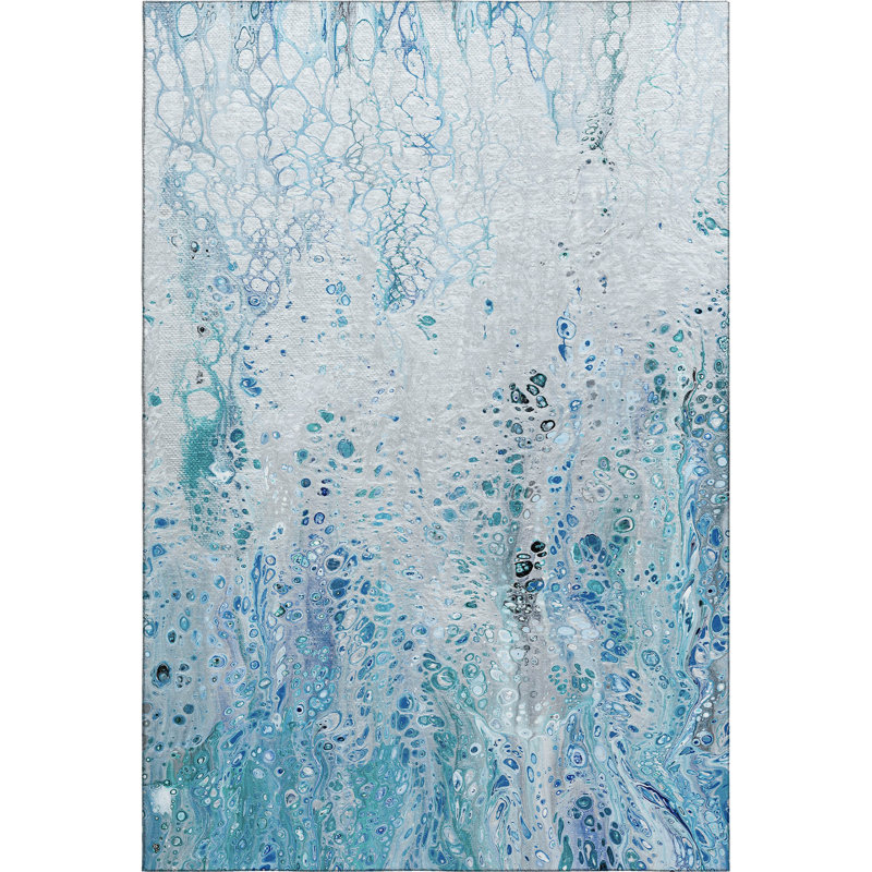 Premium Machine Washable Fayina AMF63 Shoreline Rug, Rectangle 2'6" x 3'10"