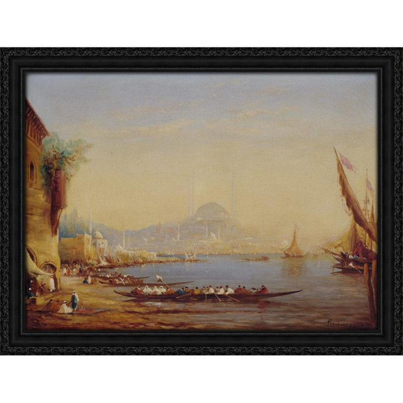 Istanbul. Vue des Hafens, H 25 po x l 32 po