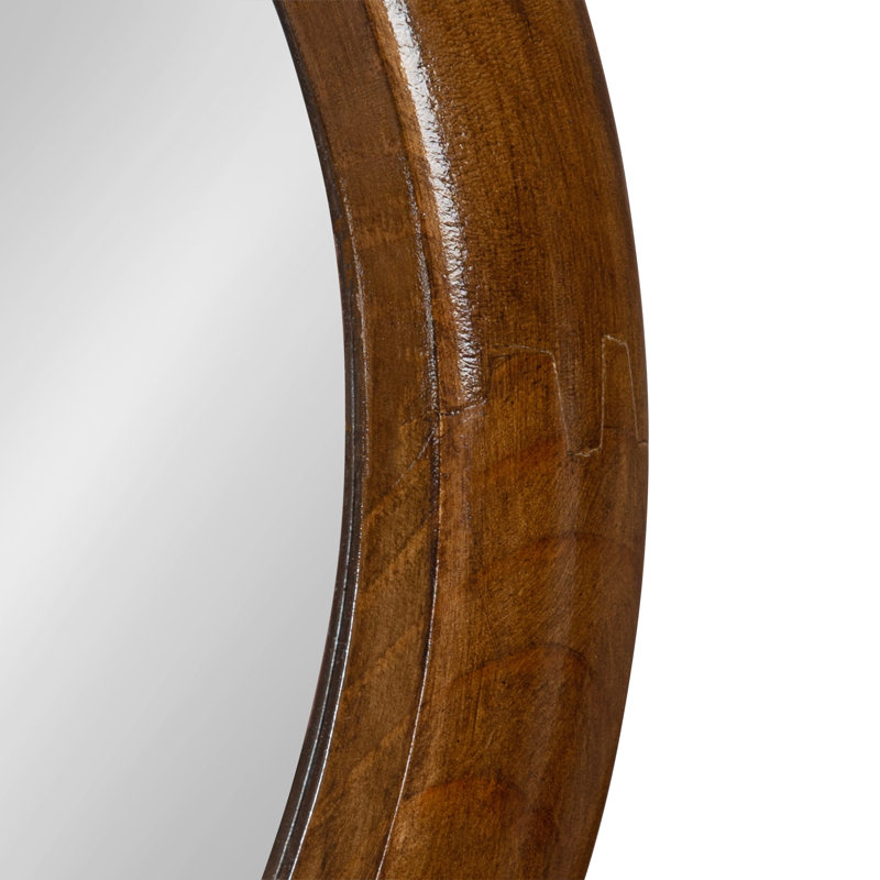 Miroir Anacleta, Ovale, Noyer