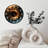 10-Inch Wooden Wall Clock, Silent Movement, Battery Operated (AA Batteries Not Included), Artistic  Decor, Perfect for Home Accents