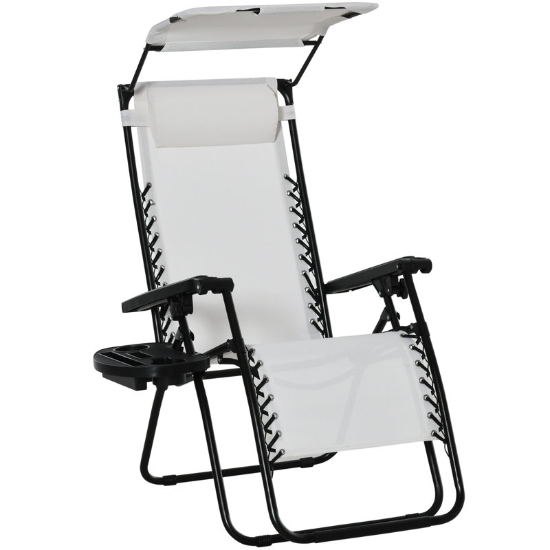 Inglewood 90cm Long Reclining Single Chaise, White