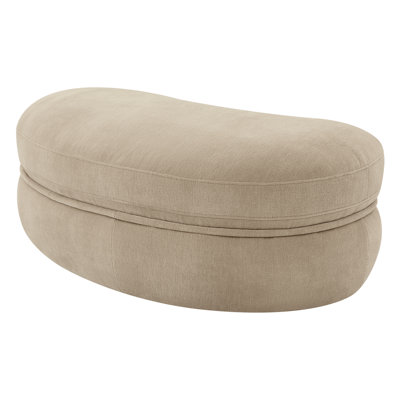 Pouf capitonné d'inspiration vague moderne