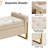 Lunara 67'' W Modern Upholstered Flip Top Storage Bench with Button-Tufted and Metal Foots-727647007