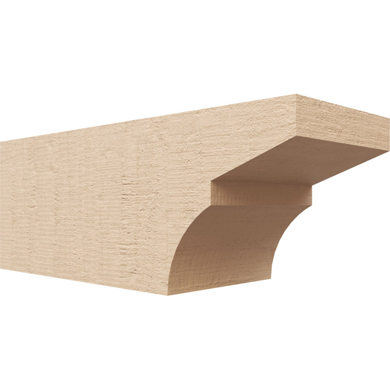 Monterey grain de bois TimberThane queue de chevron, brun clair apprêté, H 6 po x l 16 po x P 6 po