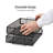 Mind Reader Stackable Paper Tray, Desktop Organizer, File Storage, Metal, 13.25"L x 9.75"W x 6.25"H, 2 Pieces, Silver-38407882