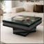 Table basse à motif de diamants broyés