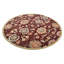 Tapis rond en laine touffetée à la main Messina - rond, couleur marron, design oriental, tapis antidérapants faits à la main épais pour salon, chambre à coucher-1505408378