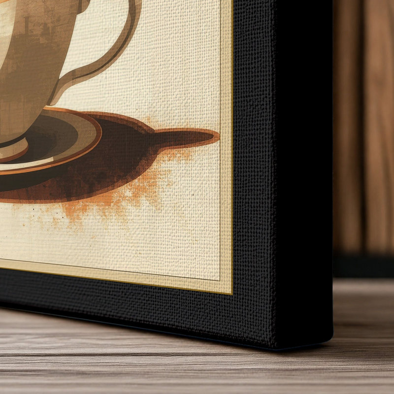 Thoughts in Steam Modern - Wrapped Canvas, 18x12 - 45.7 x 30.5 cm, Black Border