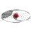 Nutrichef Food Processor Slicing/Shredding Disc - Replacement Parts For Nutrichef Multifunction Food Processor Model Number: NCFPRED