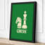 Chess in Green Geometric - Wrapped Canvas-2035354130-2035354140