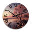 Horloge murale en bois rose-1381905422