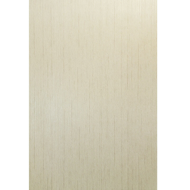 Papier peint uni avec lignes verticales, Rose / beige