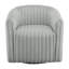 Fauteuil demi-tonneau pivotant en forme de corde Alexa ultra moelleux avec rotation à 360 degrés et siège à ressorts hélicoïdaux pour un confort maximal.