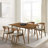 Jeyhan Open Back Dining Chairs with Arms in Rubberwood and Fabric-691480607-727476591-727476590
