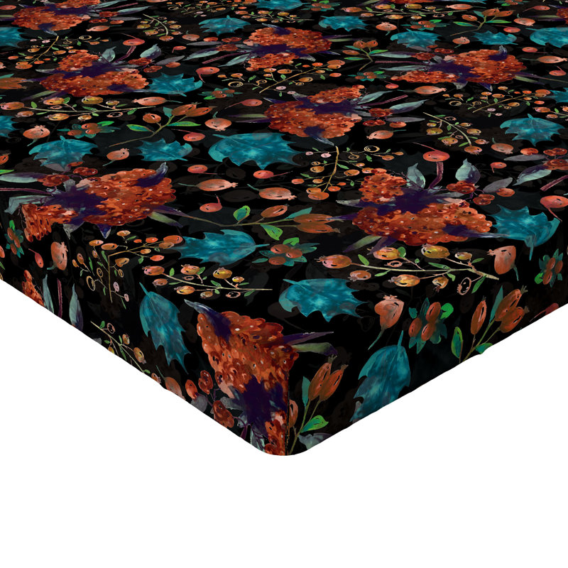 Drap-housse Ambesonne Jungle Boho épinette de Noël Vermillon turquoise foncé