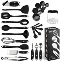 QXXSJ 8 -Piece Silicone Cooking Spoon Set