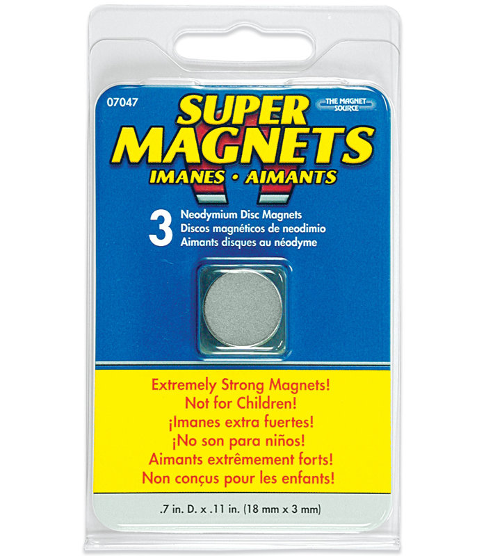 Aimants à disque neodymium (paquet de 3)