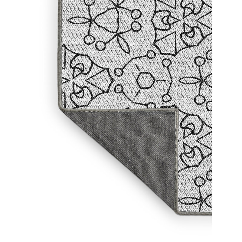 Tapis gris Power Loom, Rectangle 2 pi x 4 pi