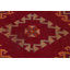 Tapis de couloir en Tapis décoratif laine noué à la main des années 1960 de conception unique 6 pi 9 po x 16 pi 8 po