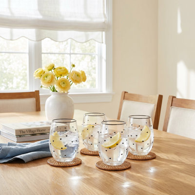 10 verres à pied 10 pièces Strawberry Street