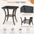 Outdoor Swivel Rocker Bistro Set - 3 Piece Wicker Patio Set With 2 Swivel Rocking Chairs, Cushions, And Tempered Glass Side Table, Perfect For Porch, Garden, Backyard, Poolside-111035620