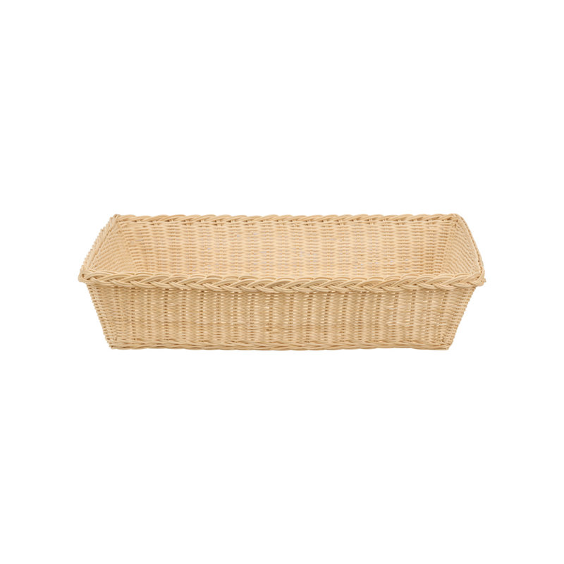 Rattan Decorative Basket, 5" H x  24" W x  20" D