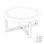 Provence 110cm COFFEE Table with 4 WINDSOR DELUXE LOUNGE Chair