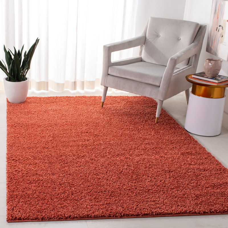 Bertjan Shag Performance Solid Color Rug, Rectangle 5'1" x 7'6"
