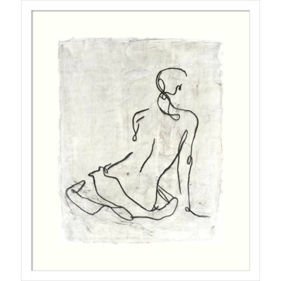 Embellished Gestural Contour I Print