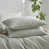 Sage Green& White Wide Stripes
