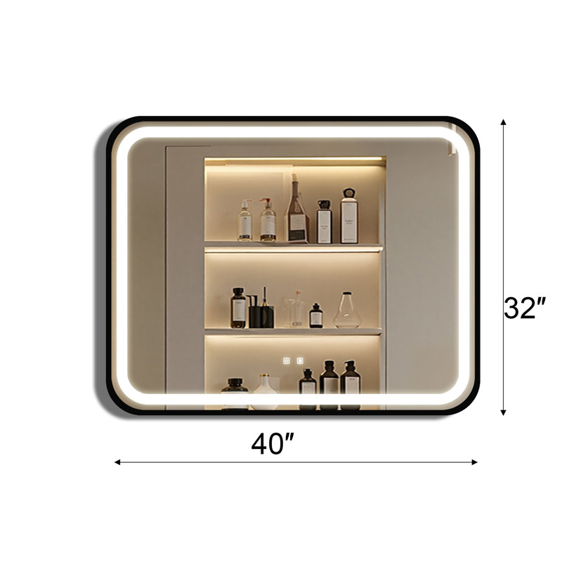 Miroir de salle de bain à DEL, 32 po x 40 po