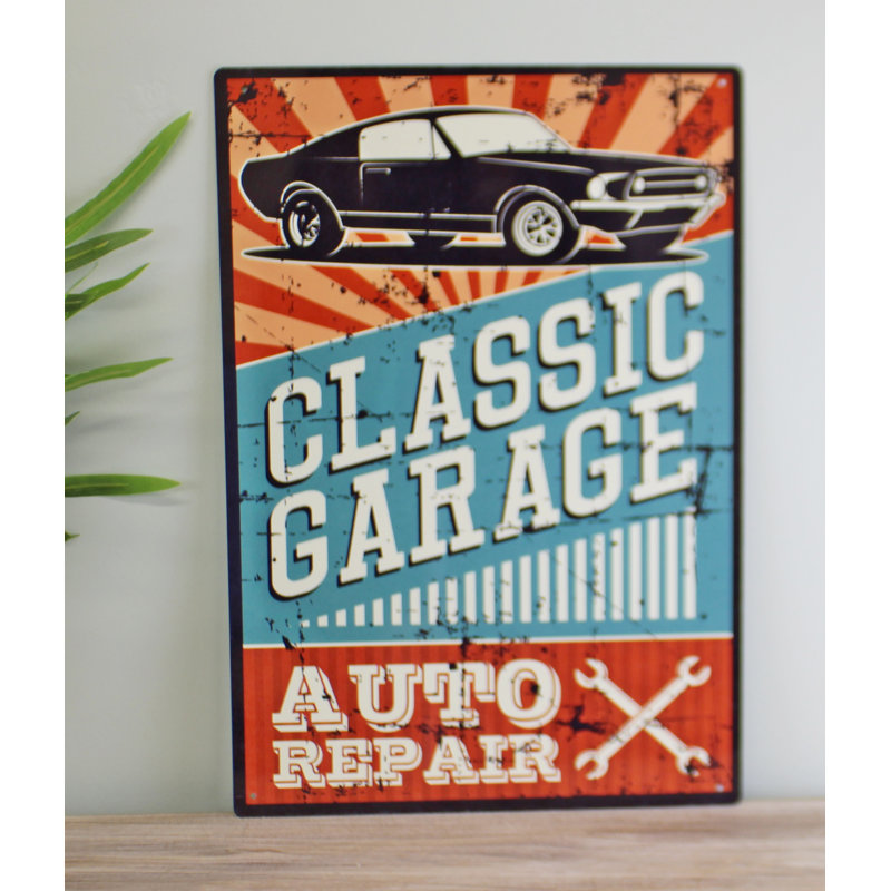 Classic Garage Auto Repair Sign