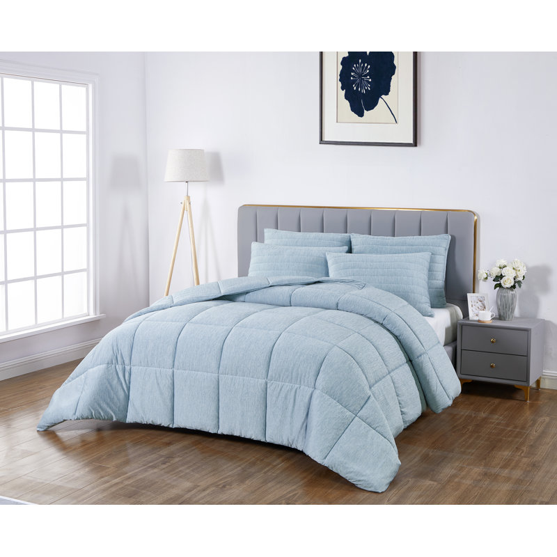Below Zero Light Blue Cooling Down Alternative Comforter