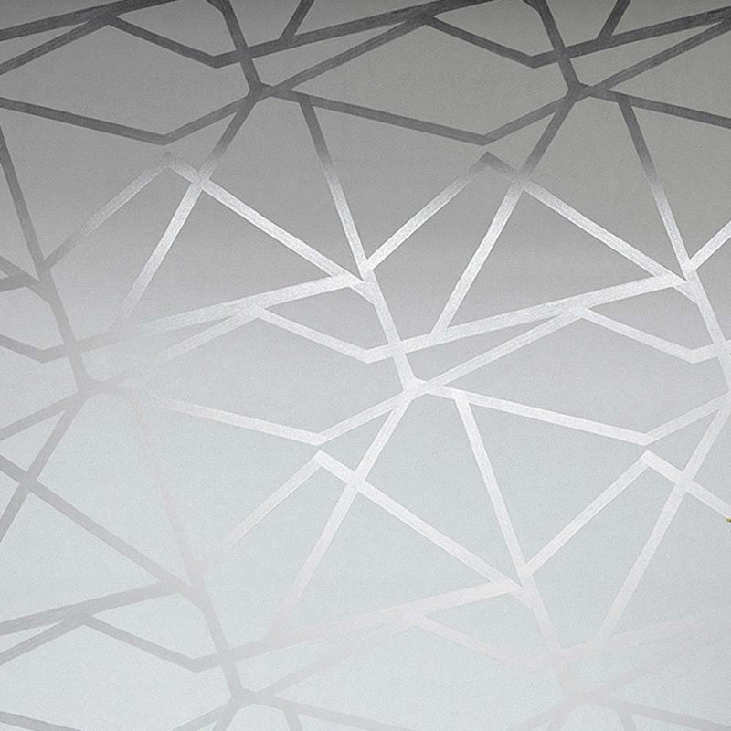 Penson 10m x 53cm Glitter Wallpaper Roll, Silver Grey