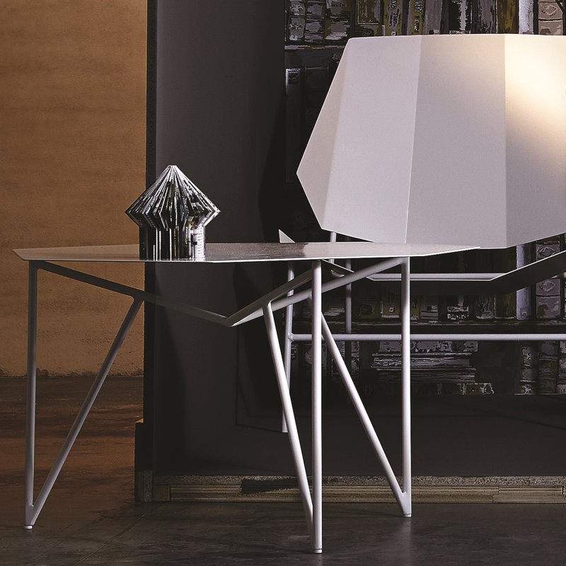 Three Leg Coffee Table, White