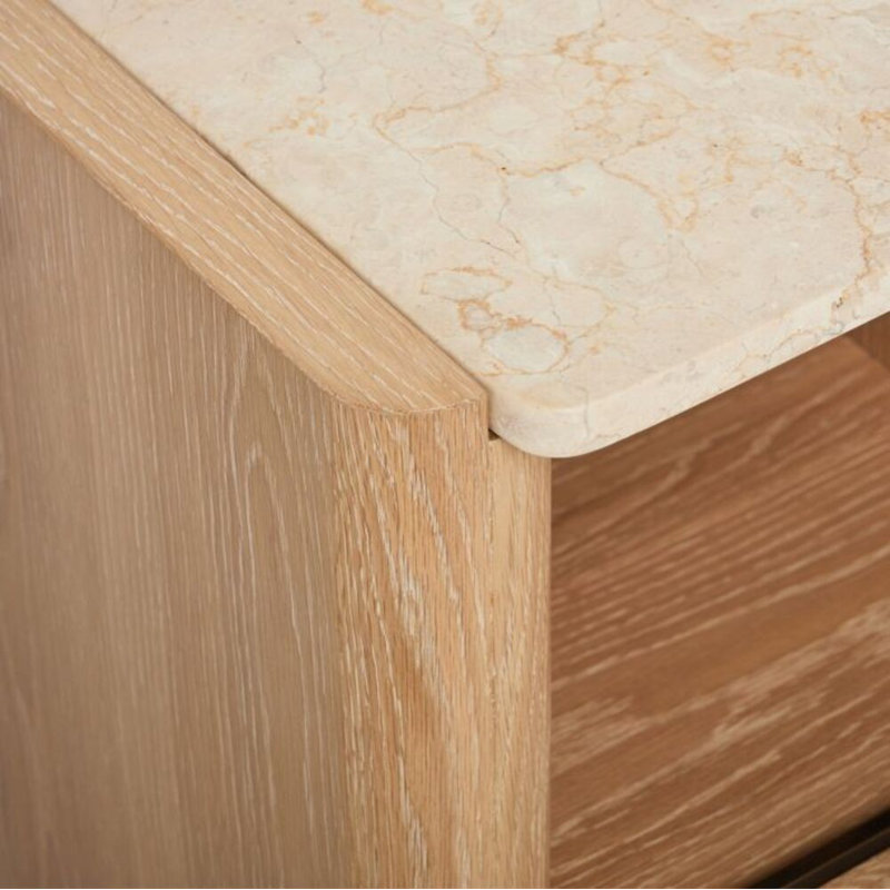 Arden 1 - Drawer Solid Wood Nightstand