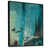 Toile avec cadre flottant or