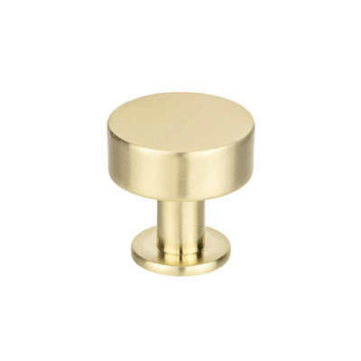 Round 1.25" Cabinet Knob "Ellis" Satin Brass