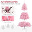 Arbre de Noël artificiel rose avec 1000 branches