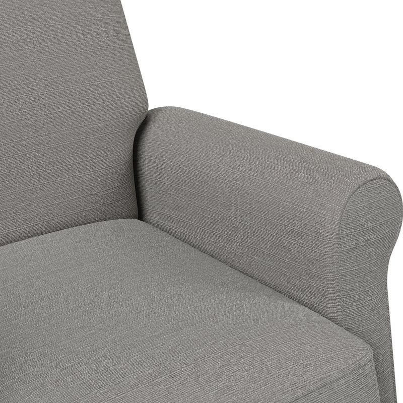 Leni Upholstered Recliner, Pistachio Green Ikat