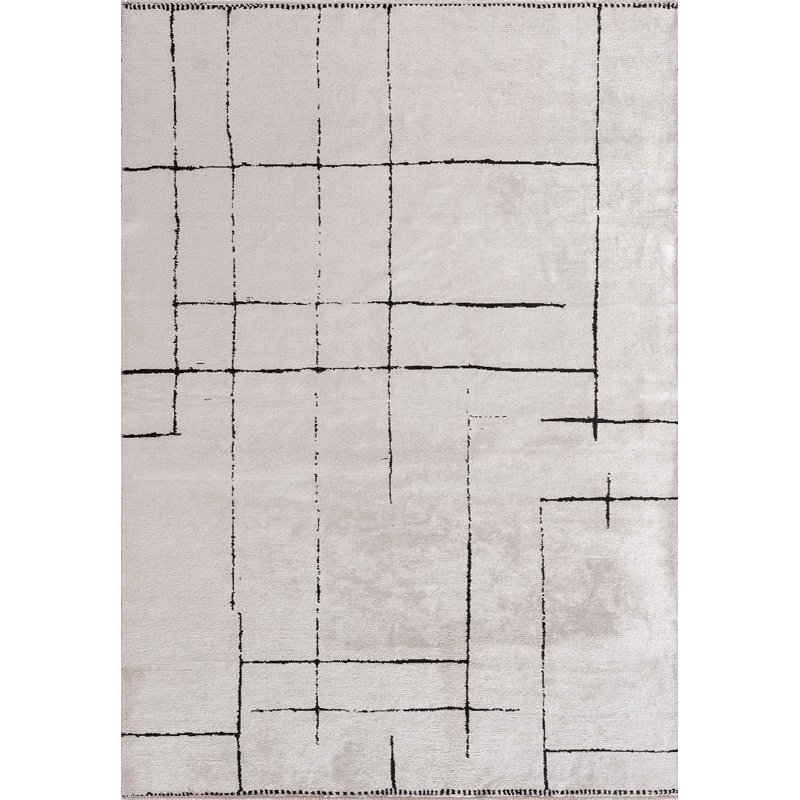 Rapture Abstract Area Rug, Rectangle 6'7" x 8'3"