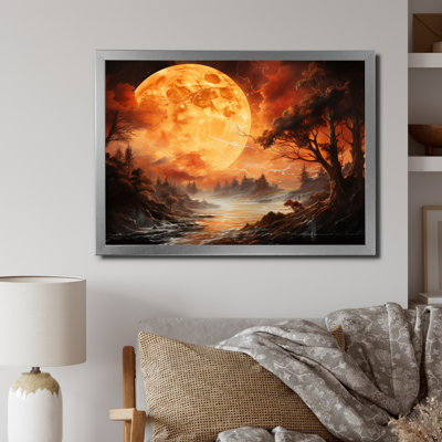 Planète Vénus, ambre lumineux II sur toile