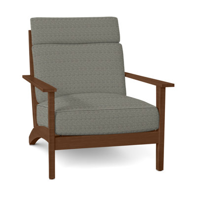 Chaise longue en aluminium Kennebunkport - Chêne
