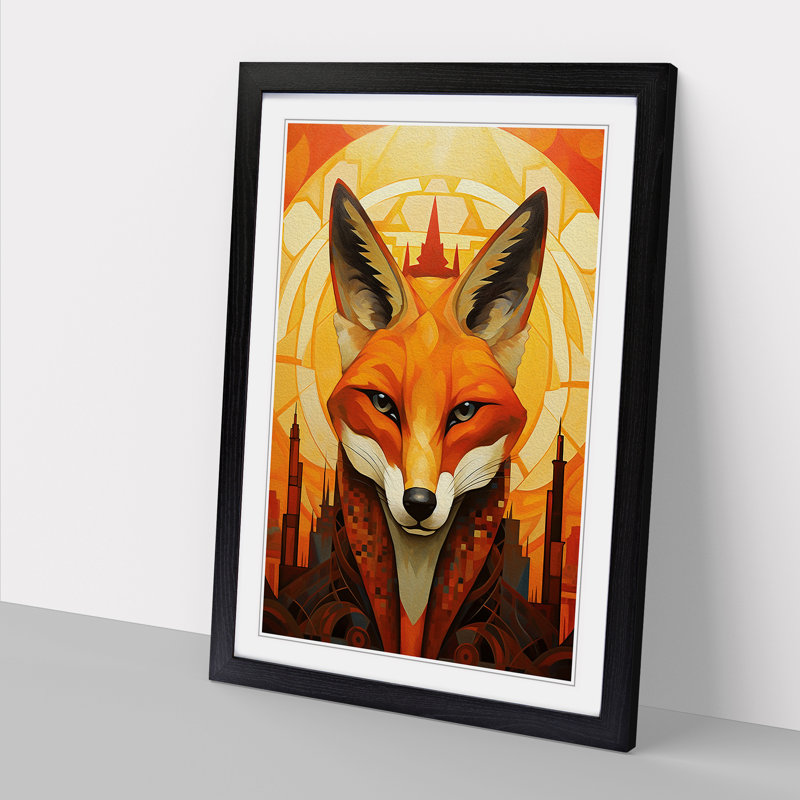 Single Picture Frame Print on Wood, Black Framed, 64cm H x 46cm W