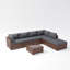 Ensemble de conversation modulaire avec coussins 7 pièces Axwell-315386002