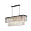 Lustre rectangulaire en cristal 18 lumières Modern-1641377008