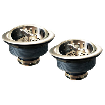 Kitchen Sink Basket Strainer for Drain - 2-Pack