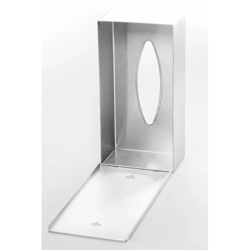 Nexio Tissue Box Cover, Matt Stainless Steel