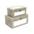 2 Piece Mirrored Decorative Box Set